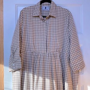 Dainty Jewells Maxi Gingham Print Dress w/ Pockets